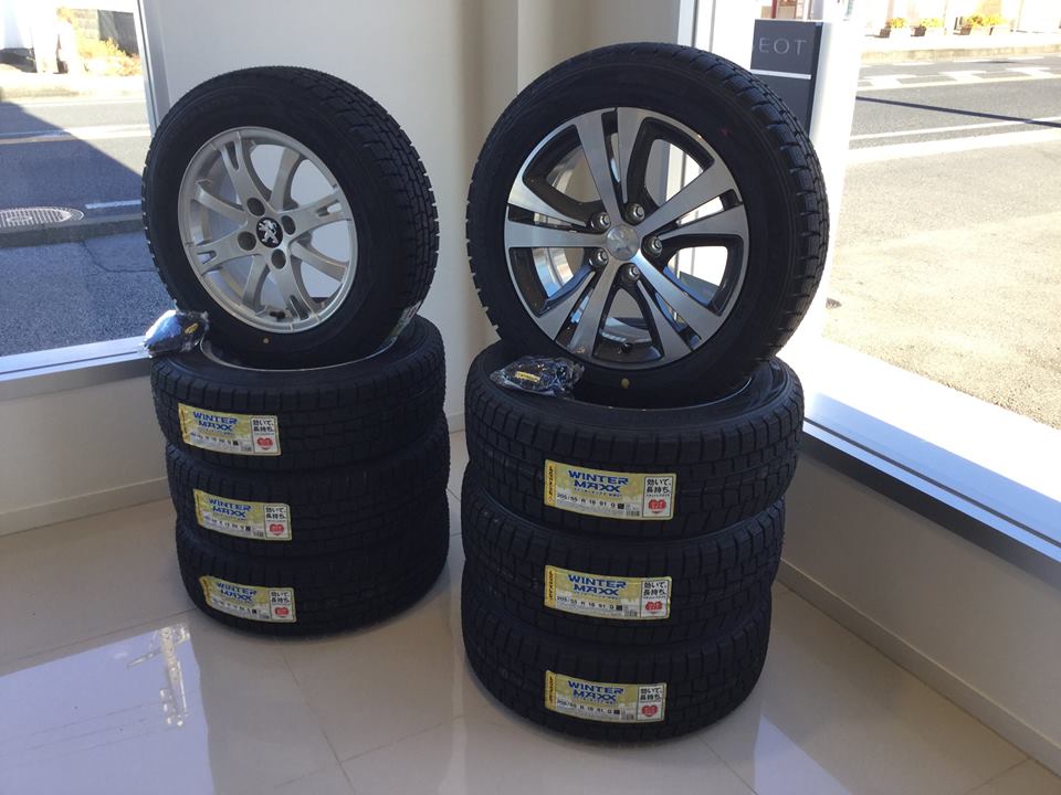 プジョー純正ホイール&ウインタータイヤのご用命はお早めに