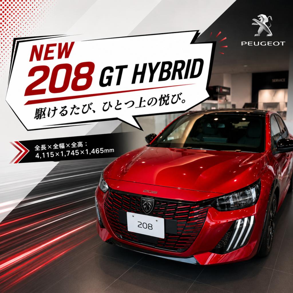 ☆NEW 208 GT HYBRID紹介☆