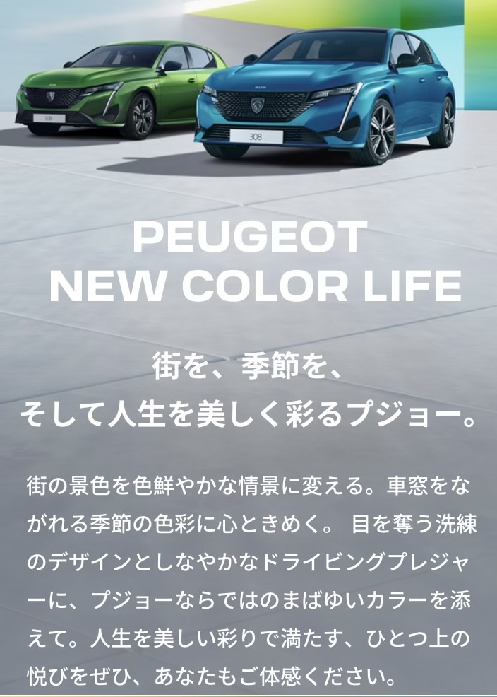 308CieloBlueHDi限定車のご案内🚗